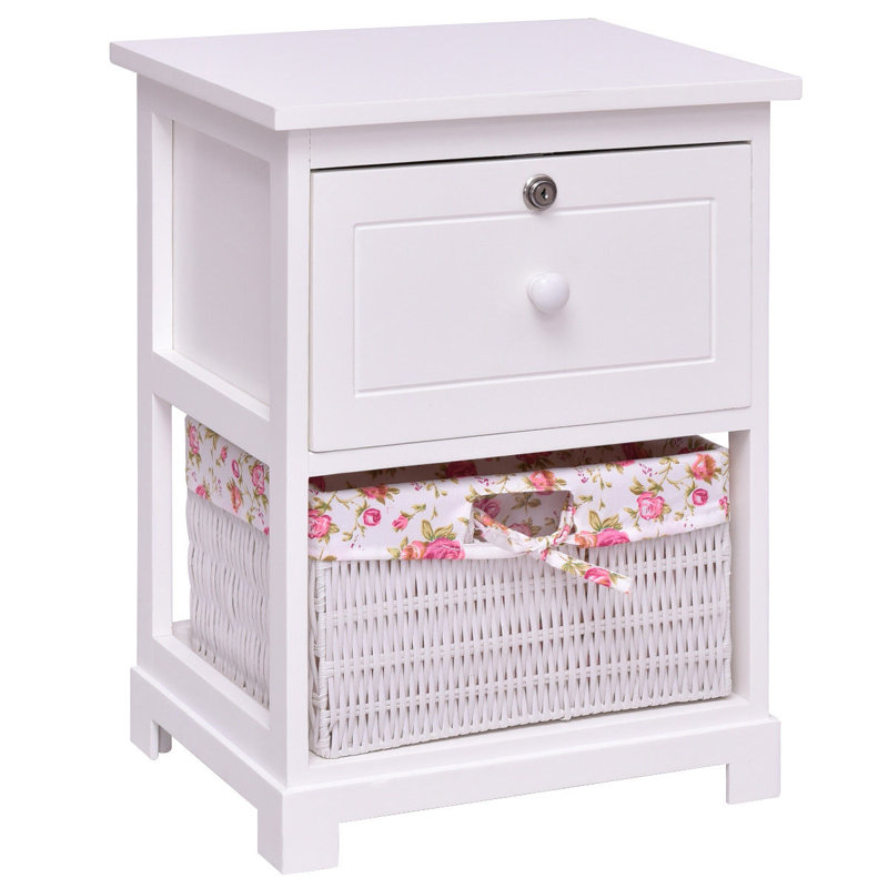 Highland Dunes Telfair 1 Drawer Nightstand & Reviews Wayfair